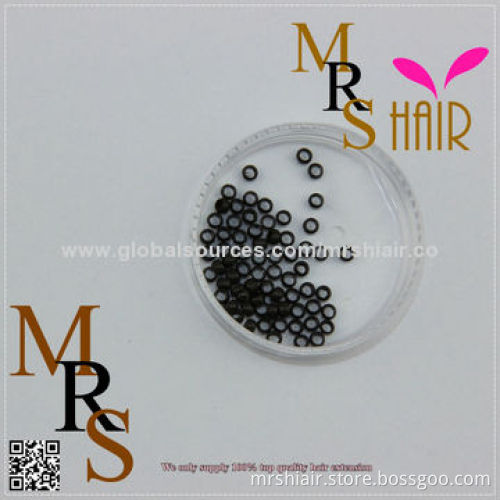 Small loop nano ring beads micro links tube 2mm for micro nano ring hair black brown blonde silvery